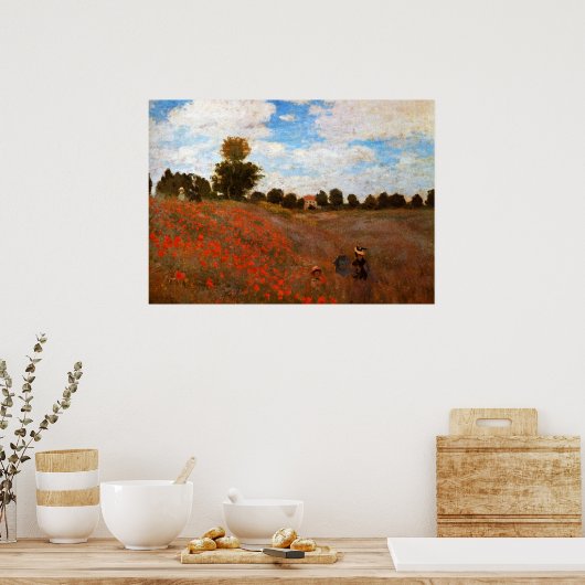 Monet - Wilde papavers Poster (Keuken)