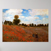 Monet - Wilde papavers Poster (Voorkant)