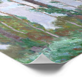 Monet - Wind Effect-serie van de populieren Poster (Hoek)
