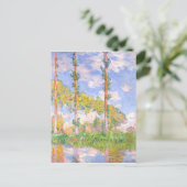 Monet Wind Poplars in Sun landschap Briefkaart (Staand voorkant)