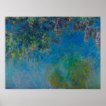 Monet - Wisteria Poster<br><div class="desc">Wisteria van Claude Monet. Ga naar https://books.zedign.com/zas/2.html voor meer poster-gereed afbeeldingen uit Zedign Art Series Book 2 "Claude Monet - Paintings & Drawings Vol 1"</div>