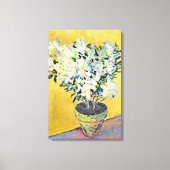 Monet - Witte Azalea's in een Pot, Canvas Afdruk (Voorkant)