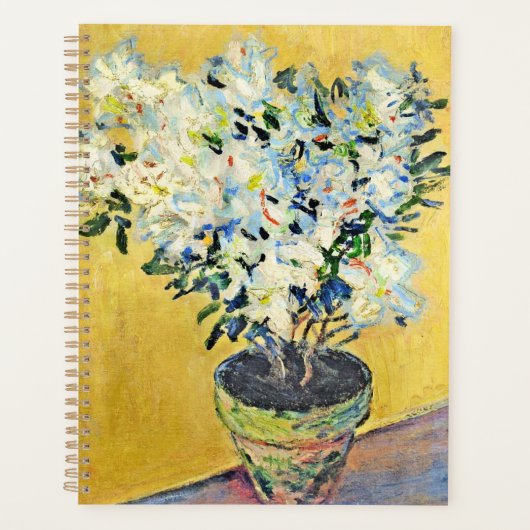 Monet - Witte Azalea's in een Pot, Planner (Voorkant)