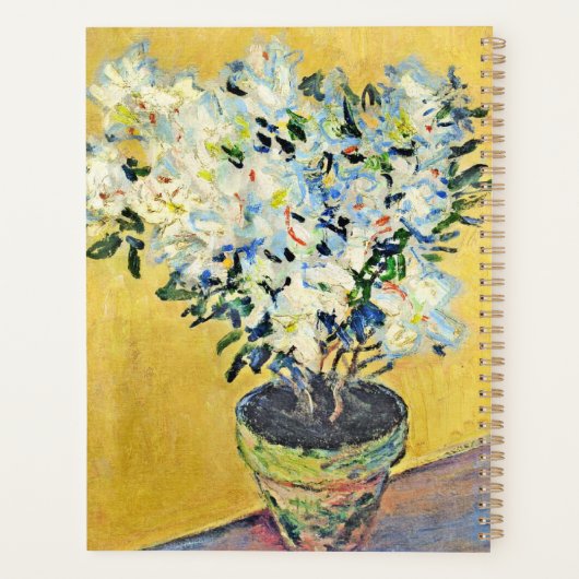 Monet - Witte Azalea's in een Pot,  Planner (Achterkant)