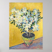 Monet - Witte Azalea's in een Pot,  Poster (Voorkant)
