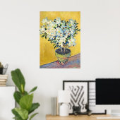 Monet - Witte Azalea's in een Pot, Poster (Thuiskantoor)