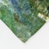 Monet - Witte Clematis, beroemd bloemenschilderij Fleece Deken (Hoek)