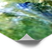 Monet - Witte Clematis, beroemd bloemenschilderij Poster (Hoek)