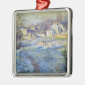 Monet - Witte Vorst kunstwerk Metalen Ornament (Links)