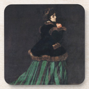 Monet Woman in Green Dress Bier Onderzetter