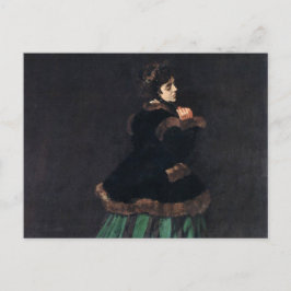 Monet Woman in Green Dress Briefkaart