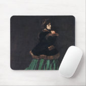 Monet Woman in Green Dress Muismat (Met muis)