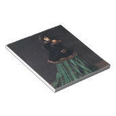 Monet Woman in Green Dress Notitieblok (Schuin)