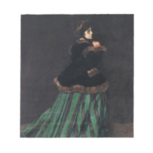 Monet Woman in Green Dress Notitieblok