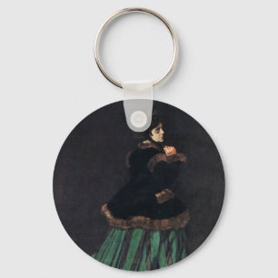 Monet Woman in Green Dress Sleutelhanger