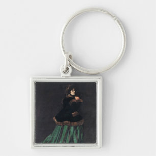 Monet Woman in Green Dress Sleutelhanger