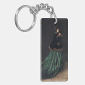 Monet Woman in Green Dress Sleutelhanger (Voorkant Links)