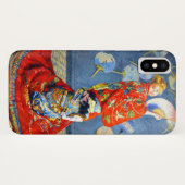 Monet Woman in het Japanse kostuum Case-Mate iPhone Case (Achterkant (horizontaal))
