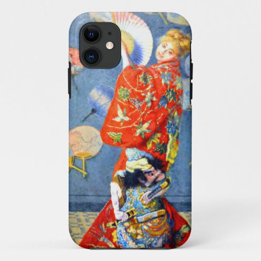 Monet Woman in het Japanse kostuum Case-Mate iPhone Case (Achterkant)