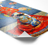 Monet Woman in het Japanse kostuum Foto Afdruk (Hoek)