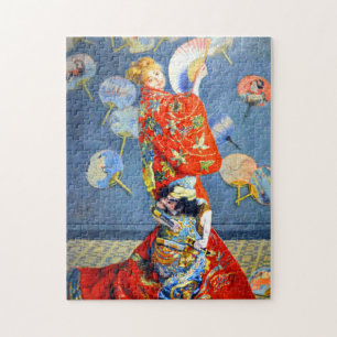 Monet Woman in het Japanse kostuum Legpuzzel