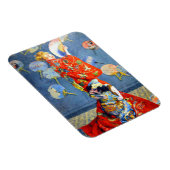 Monet Woman in het Japanse kostuum Magneet (Rechterzijde)