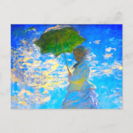 Monet Woman met een parasol Aankondigingskaart