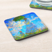 Monet Woman met een parasol Bier Onderzetter (Linkerzijde)