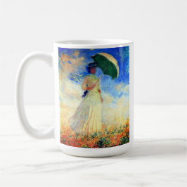 Monet Woman met een parasol die recht onder ogen s Koffiemok