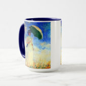 Monet Woman met een parasol die recht onder ogen s Mok (Voorkant links)