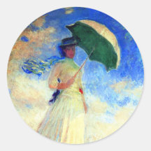 Monet Woman met een parasol die recht onder ogen s