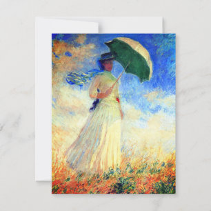 Monet Woman met een parasol die recht onder ogen s Save The Date