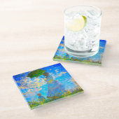Monet Woman met een parasol Glazen Onderzetter (Schuin)