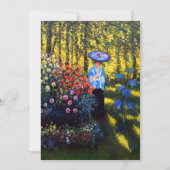 Monet Woman met een parasol in de tuin Aankondiging (Voorkant)