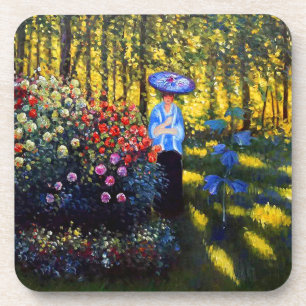Monet Woman met een parasol in de tuin Bier Onderzetter