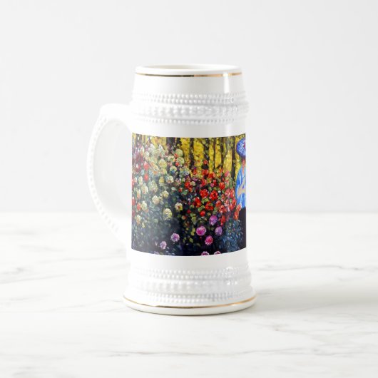 Monet Woman met een parasol in de tuin Bierpul (Voorkant links)