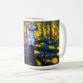 Monet Woman met een parasol in de tuin Koffiemok (Voorkant rechts)