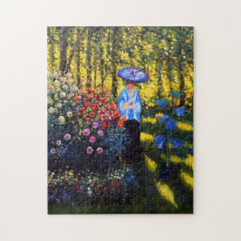Monet Woman met een parasol in de tuin Legpuzzel