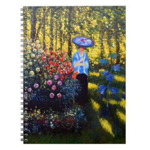 Monet Woman met een parasol in de tuin Notitieboek