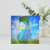 Monet Woman met een parasol Kaart (Staand voorkant)