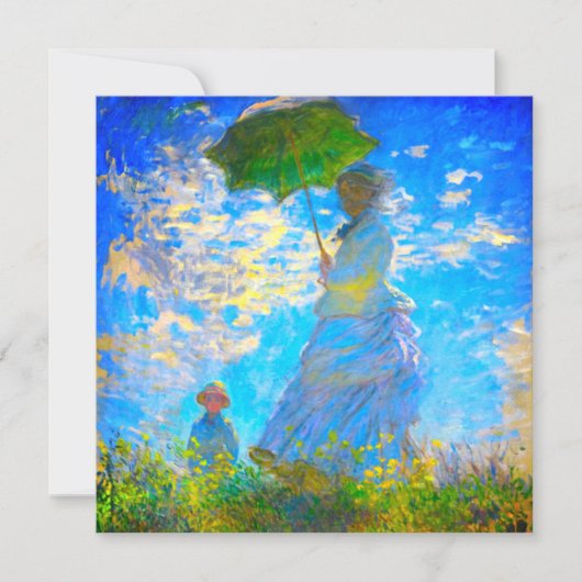 Monet Woman met een parasol Kaart (Voorkant)