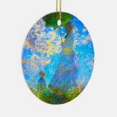 Monet Woman met een parasol Keramisch Ornament (Rechts)