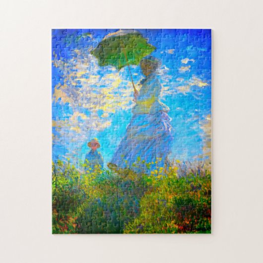 Monet Woman met een parasol Legpuzzel (Verticaal)