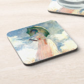 Monet Woman met een parasol links Bier Onderzetter (Linkerzijde)