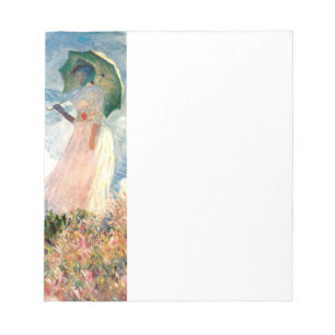 Monet Woman met een parasol links Notitieblok