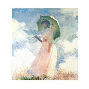 Monet Woman met een parasol links Notitieblok