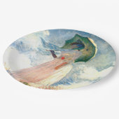 Monet Woman met een parasol links Papieren Bordje (Gekanteld)