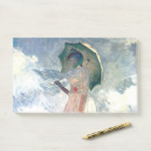 Monet Woman met een parasol links Post-it® Notes (Op bureau)
