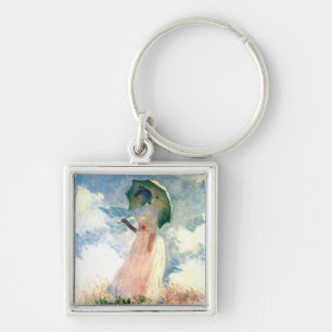 Monet Woman met een parasol links Sleutelhanger
