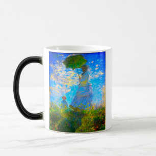 Monet Woman met een parasol Magische Mok